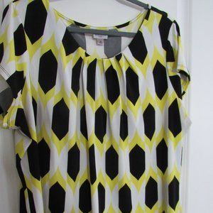 Worthington Woman's Career Top - Bold Print